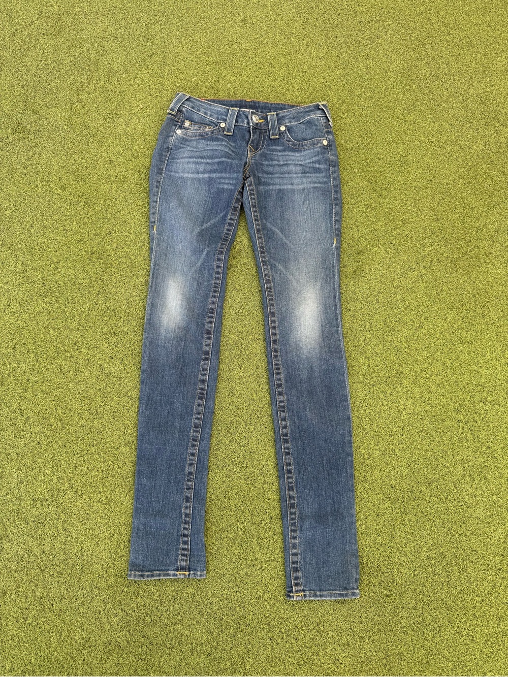 RARE MODERN VINTAGE Y2K 2000s TRUE RELIGION MADE IN USA TRENDY ROCK STELLA JEANS
